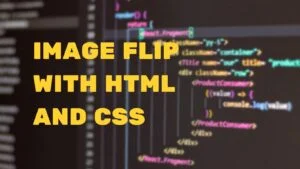 image flip with html and css